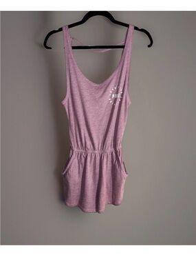 Victoria’s secret PINK supersoft Romper jumpsuit shorts tank logo XS